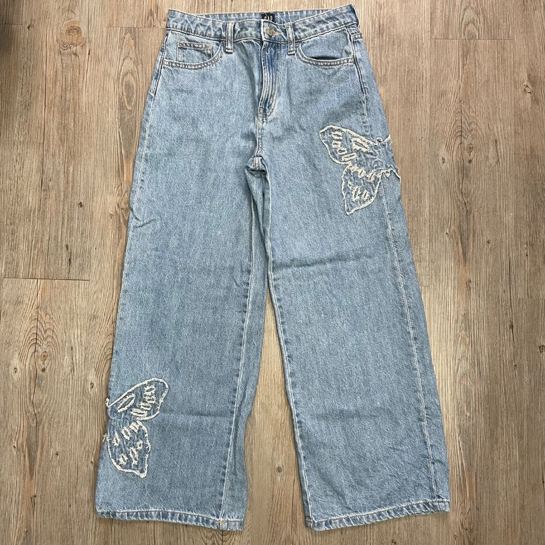 Blue Gap Wide Leg Jeans, 16Y