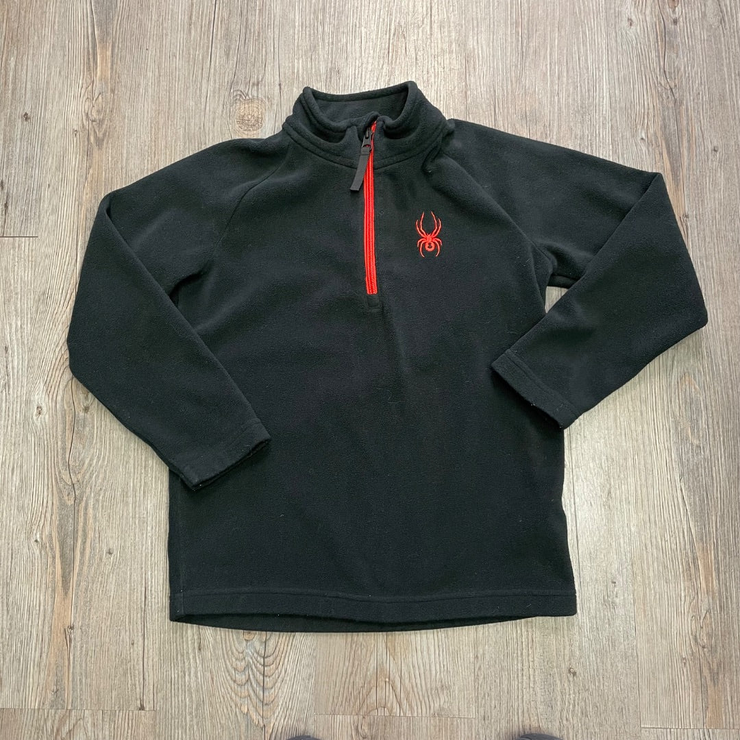 Black Spyder Fleece Pullover Top, 8Y