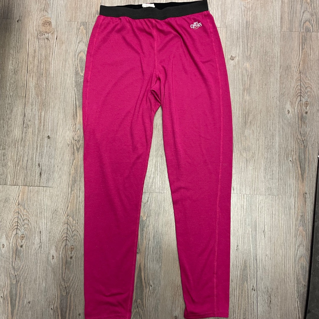 HotPink Hot Chillys Base Layer Bottom, 12-14Y