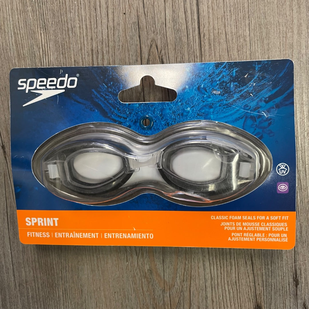 White,Black Speedo Swimming Goggles, 6Y+