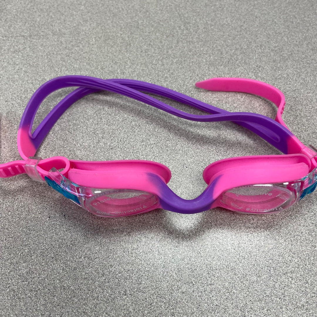 Pink Purple Swimming Goggles, 6Y+