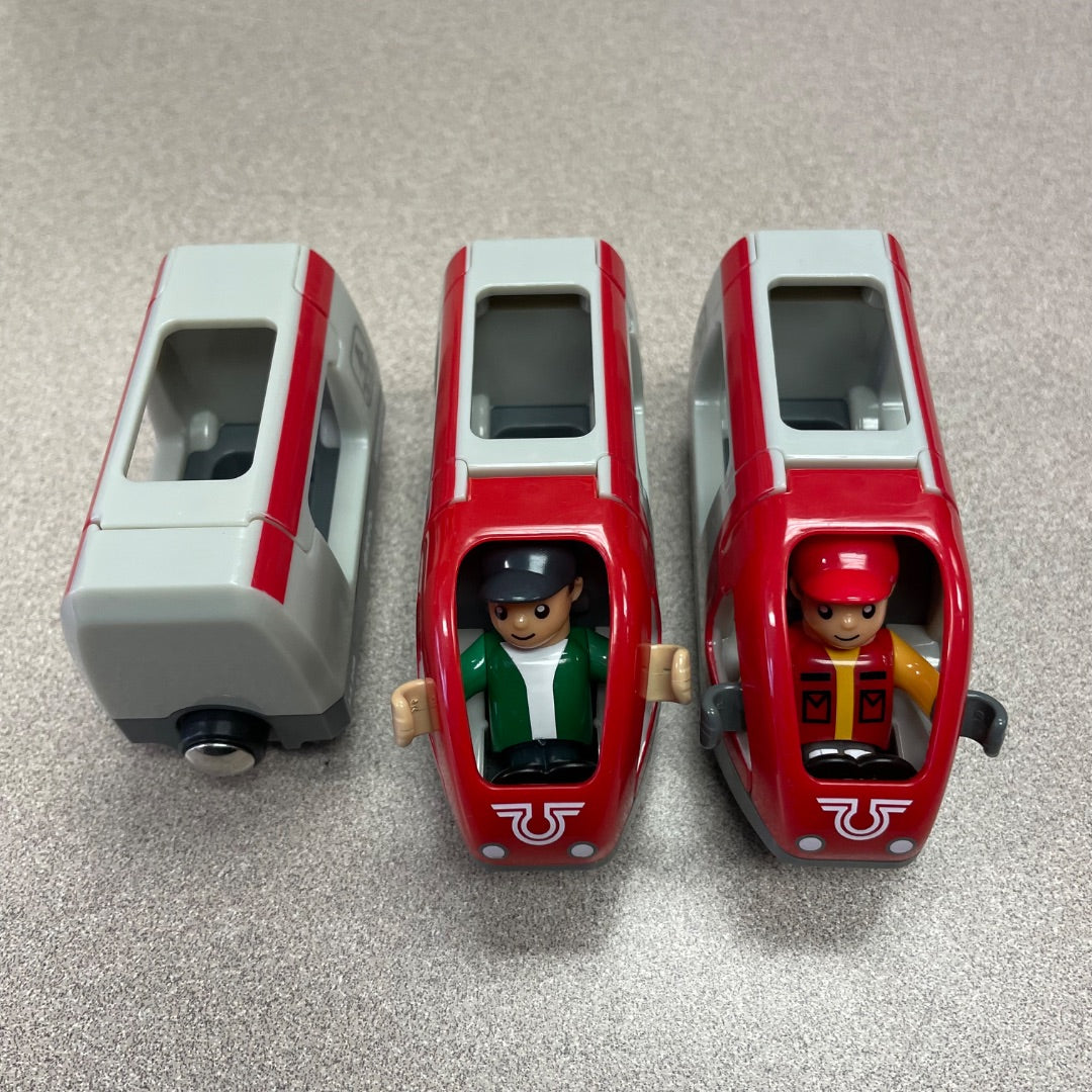 Red ,Lite Grey Brio Train Set, Pre-owned