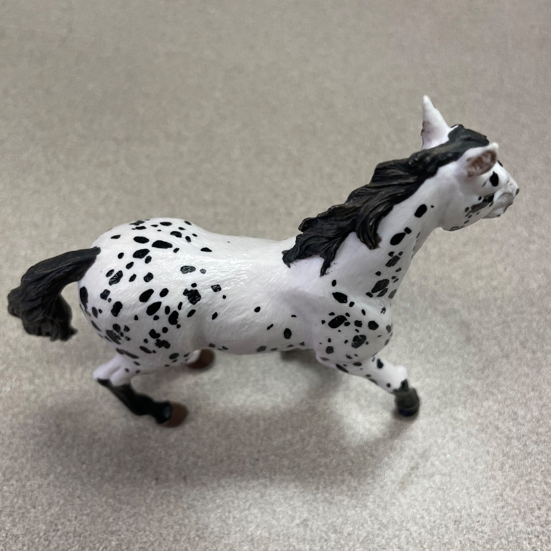 Black ,White Papo Horse Figurine, 5 inch