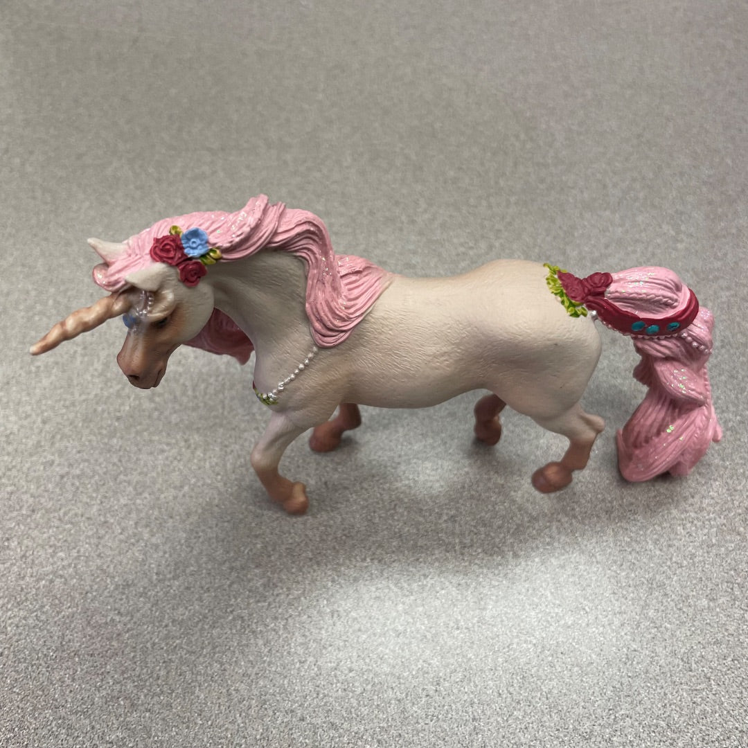 Pink Schleich Balaya Decorated Unicorn Mare, 5 inch