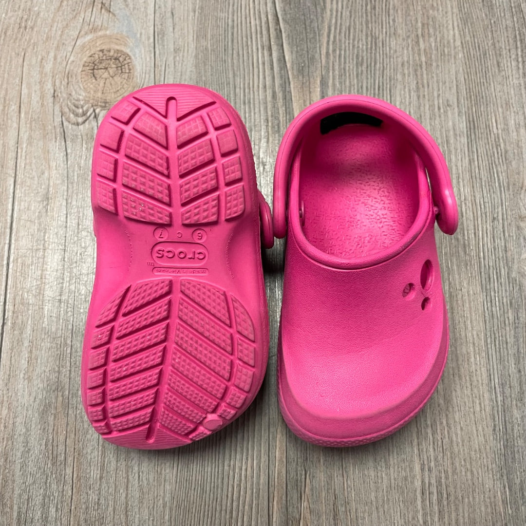 Pink Crocs Clog, 6-7T
