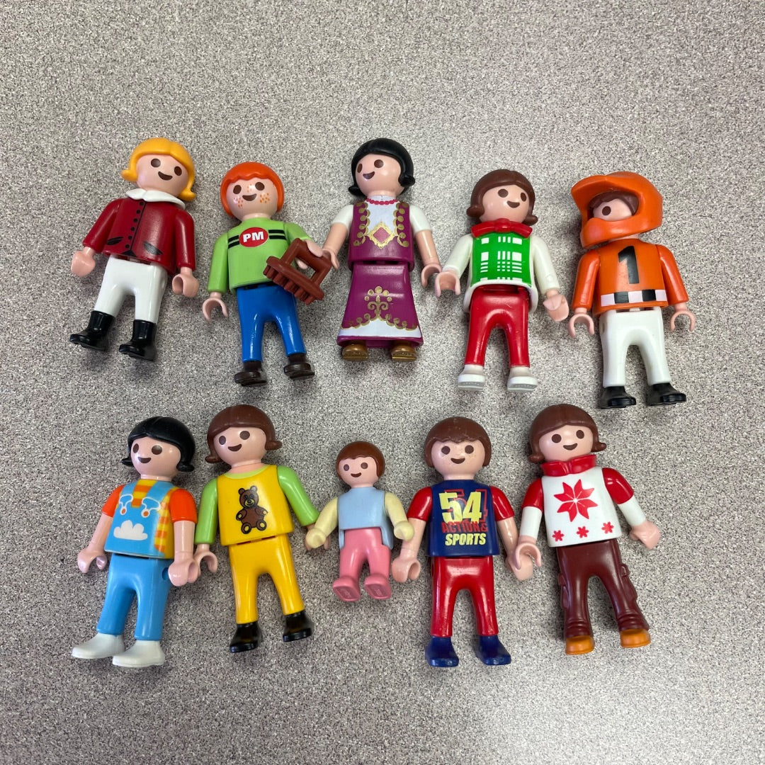 Multi Colour Playmobil 10 Mini Assorted Figures, 3Y+
