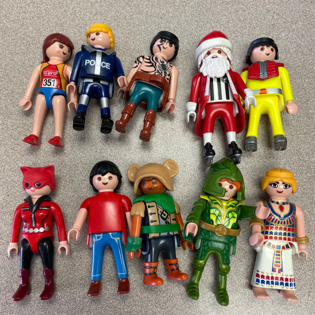 Multi Colour Playmobil 10 Assorted Figures, 3Y+