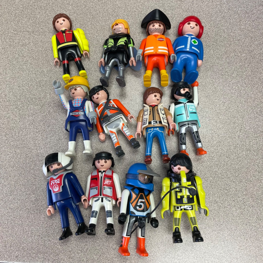 Multi Colour Playmobil 12 Assorted Figurs, 3Y+