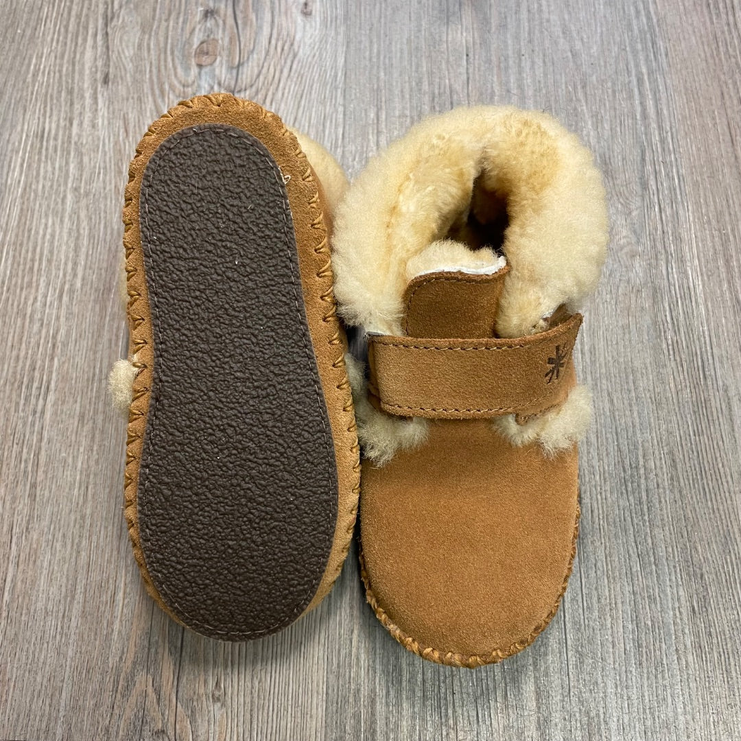 Brown LLbean Indoor Suede Bootie, 8T