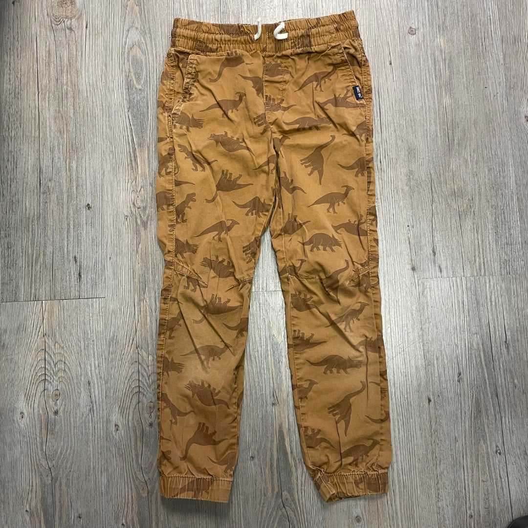 Brown Dino H&M Jogger Pants, 8-7Y
