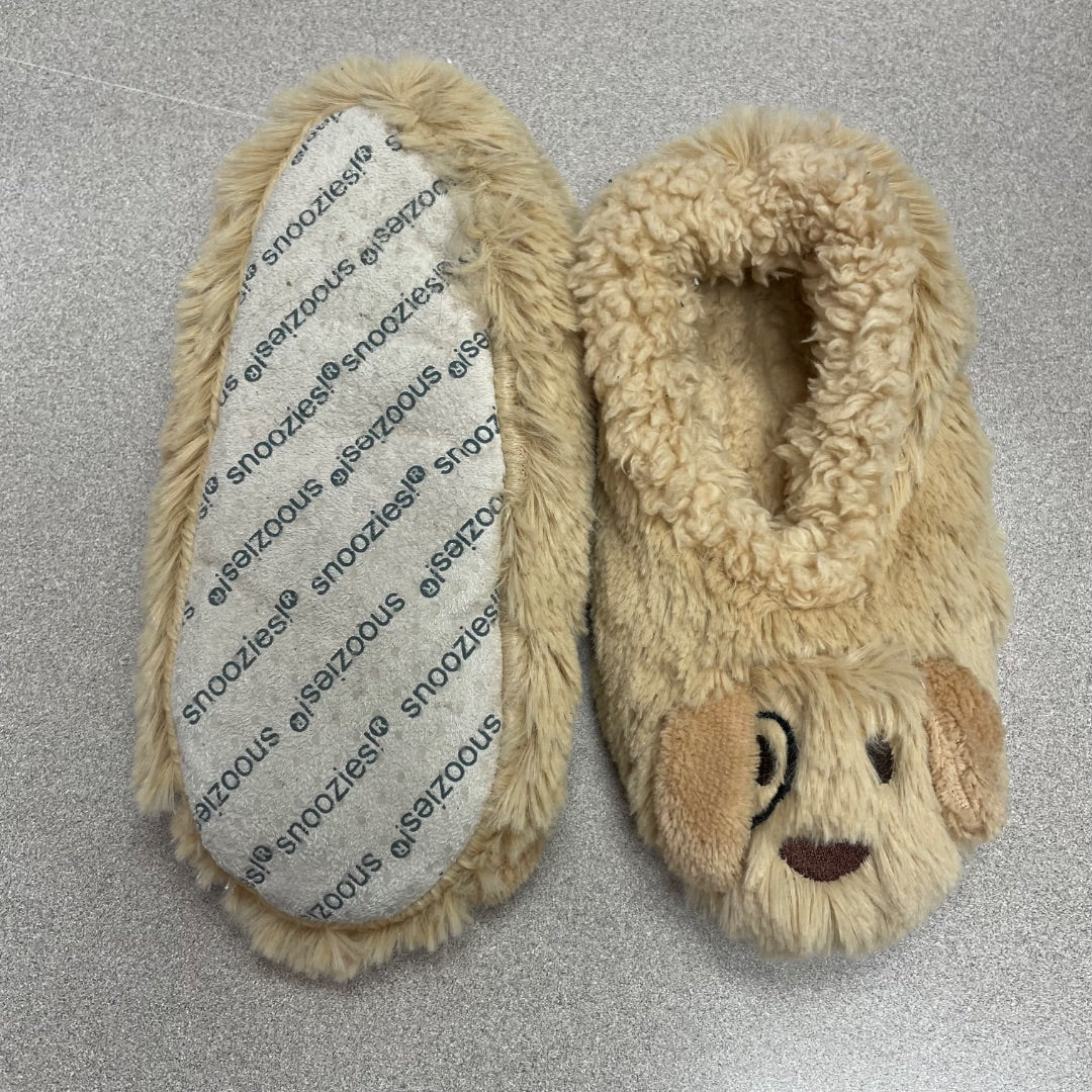 Brown Snoozies Indoor Slippers 12-13Y