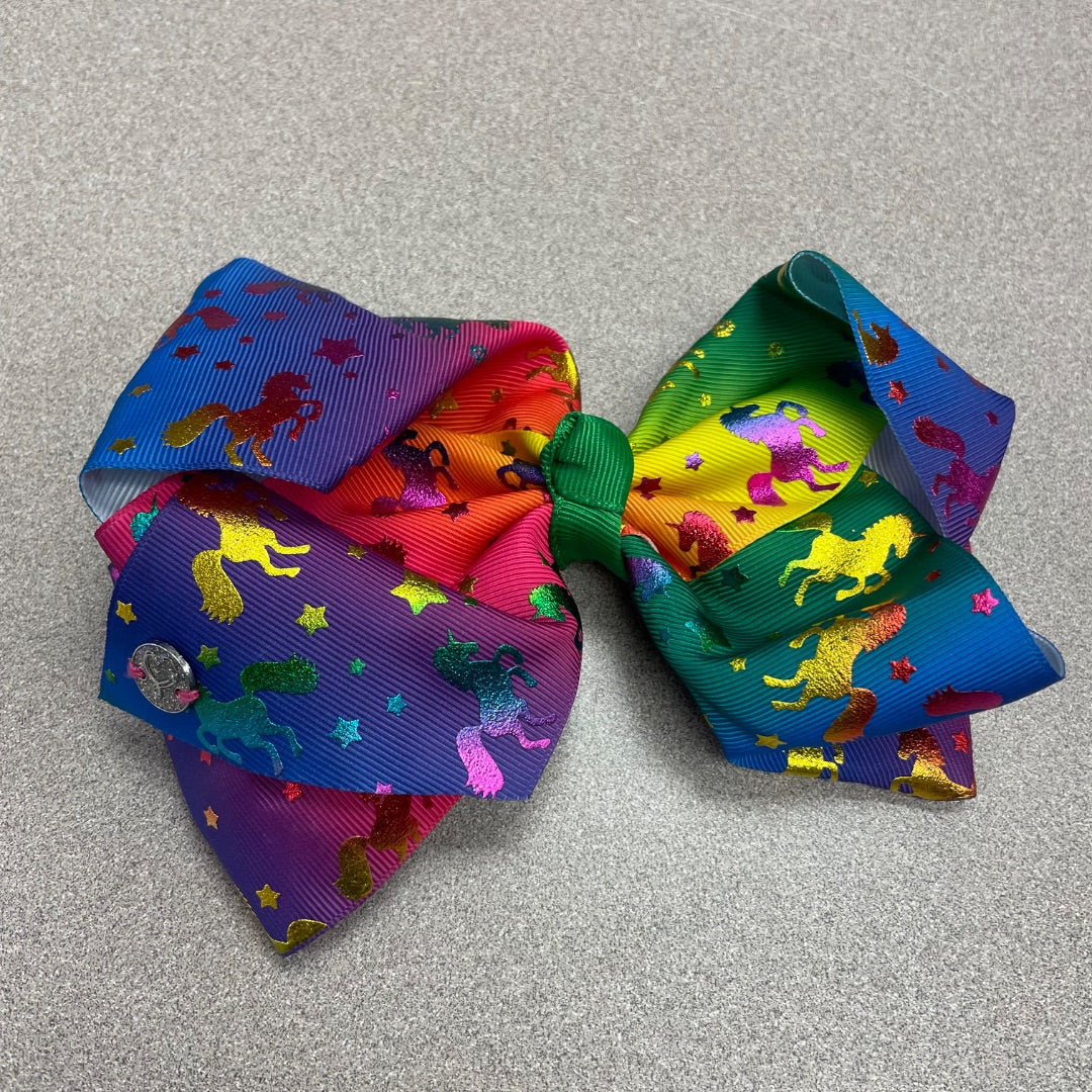 Rainbow Unicorn Hair Clip, Large