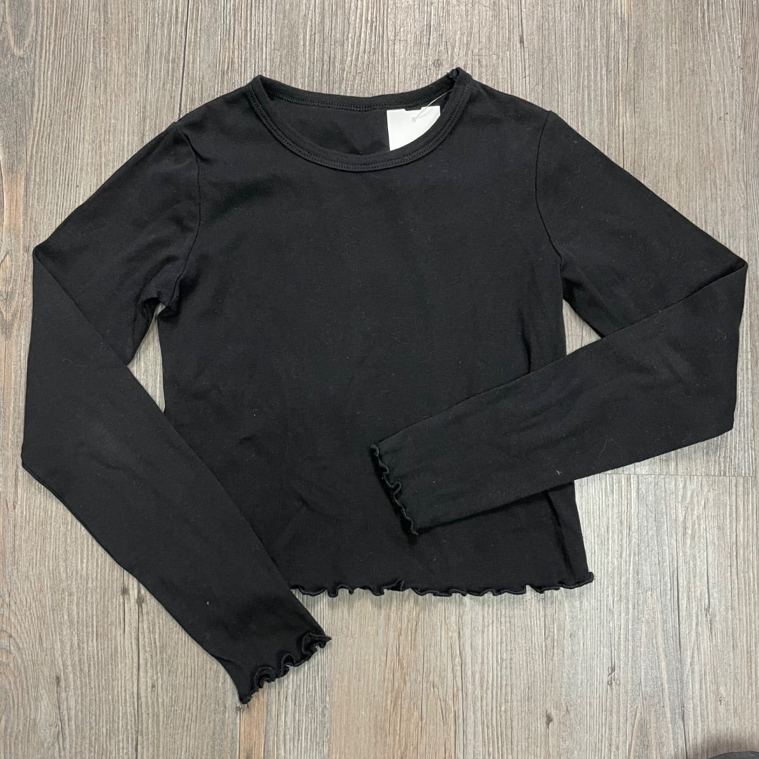 Black LS Tee 9-10Y