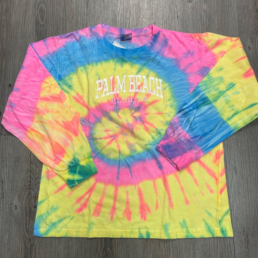 Tiedye Happy Kids LS Tee 10-12Y