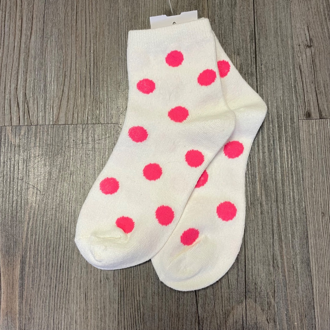 Polka Dot Socks 12-13Y Shoe Size