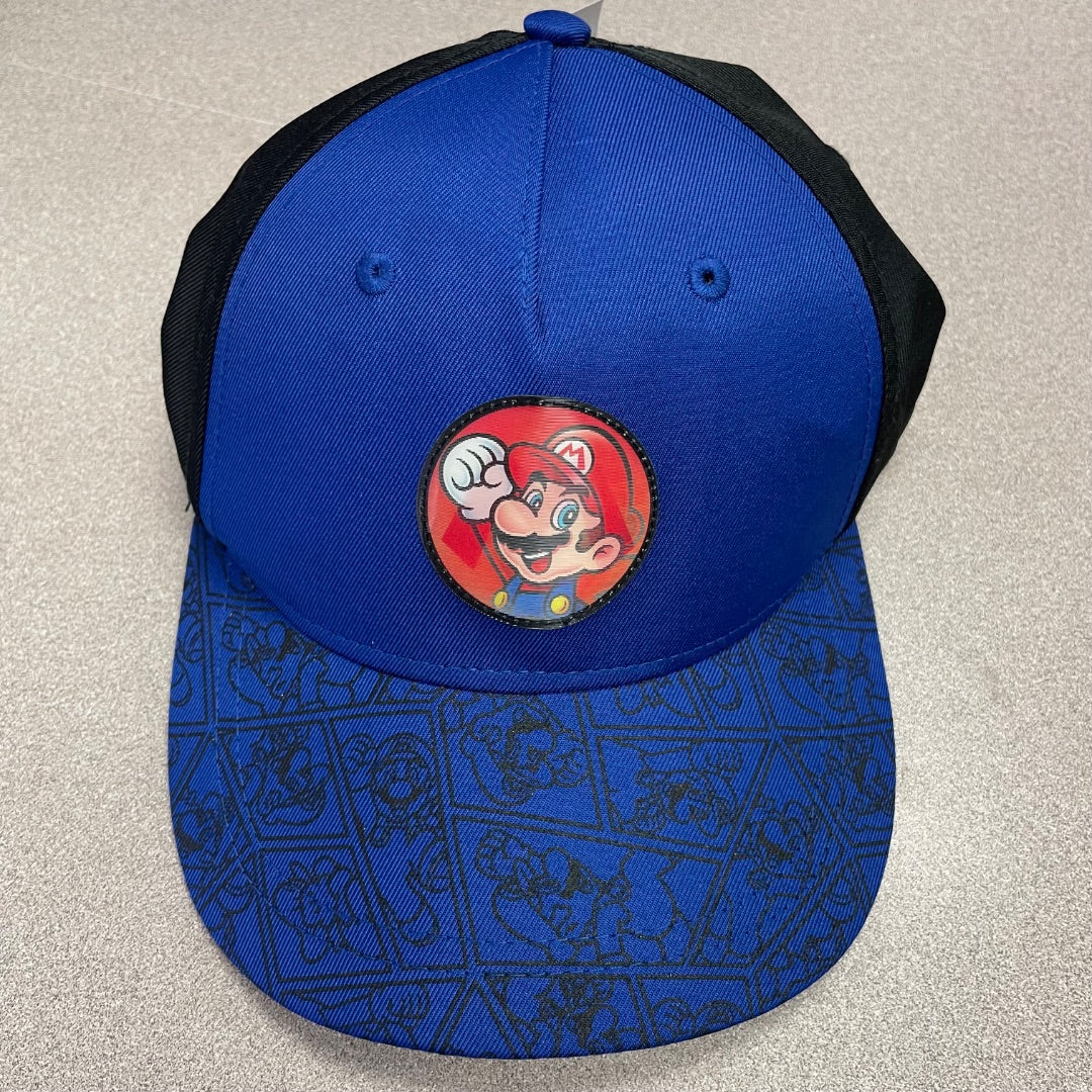 Black,Blue Super Mario Baseball Cap