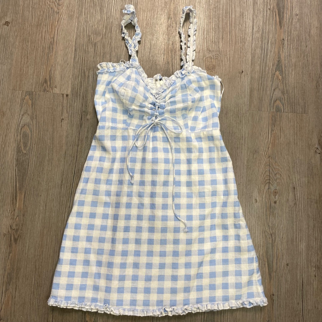 Blue Check Urban Outfitters Summer Dress, 14Y+