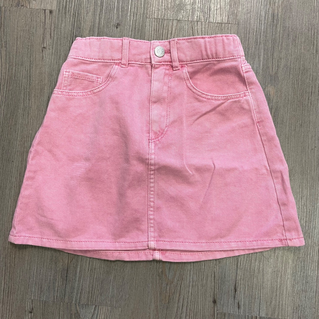 Pink H&M Denim Skirt, 9-10Y
