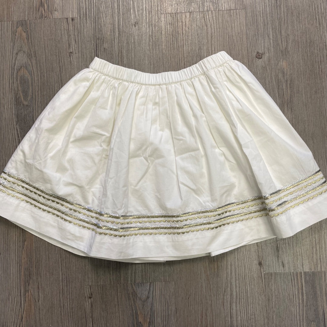 White Crewcuts Skirt With Pocket, 6-7Y