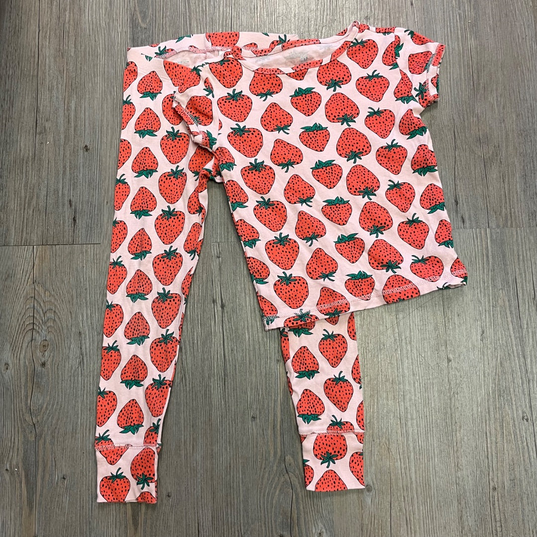 Strawberry Print Gap 2PC PJ Set 6Y