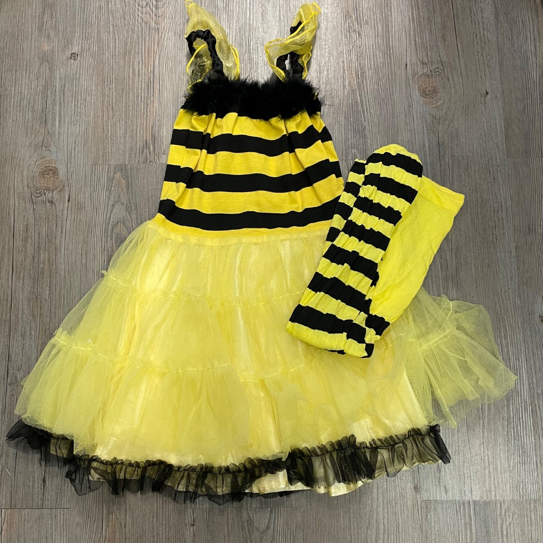 Yellow Black Goodluck Bee Costume, 8-10Y