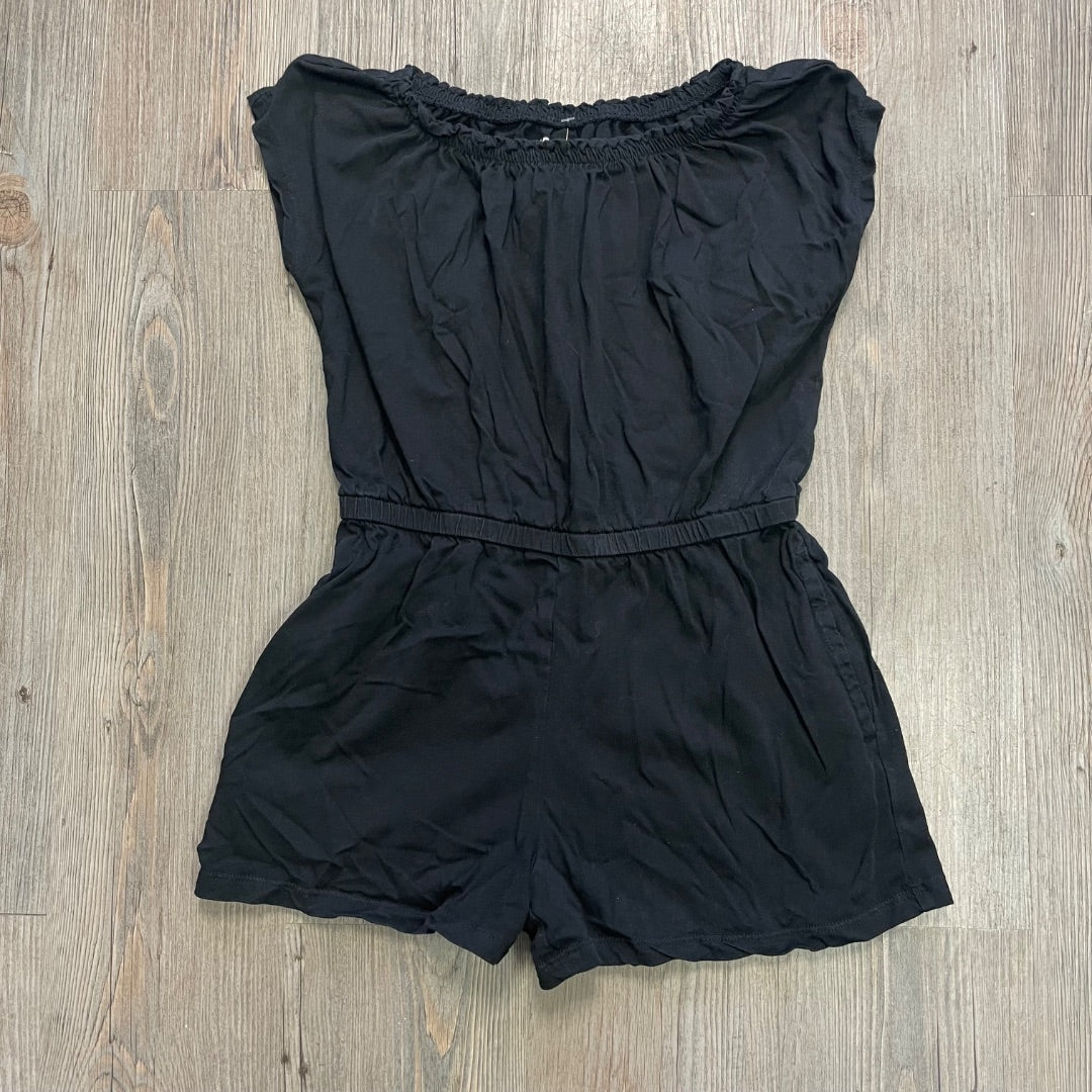 Black Old Navy SSL Romper, 10-12Y