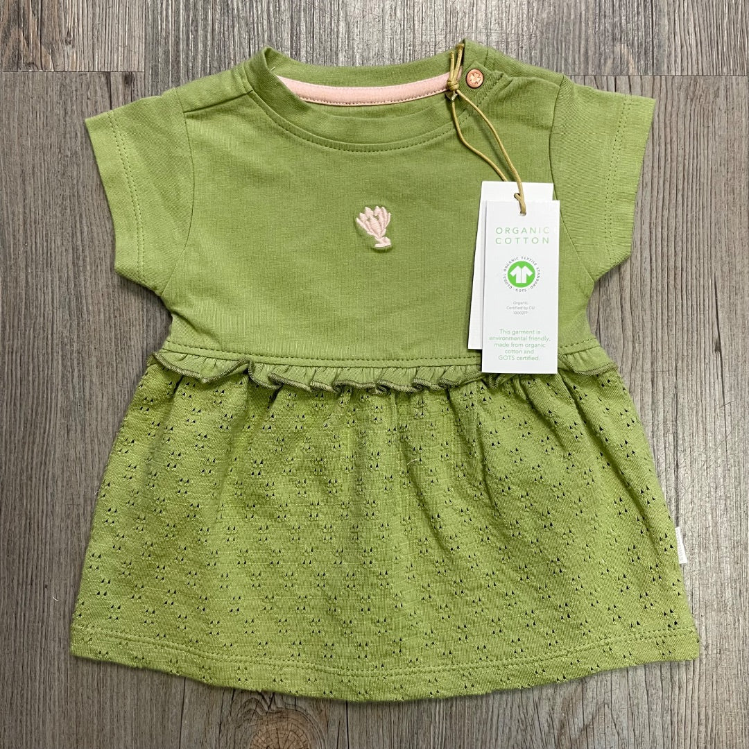 Sage Noppies Baby Organic Dress Montesano SSL, 1-2M