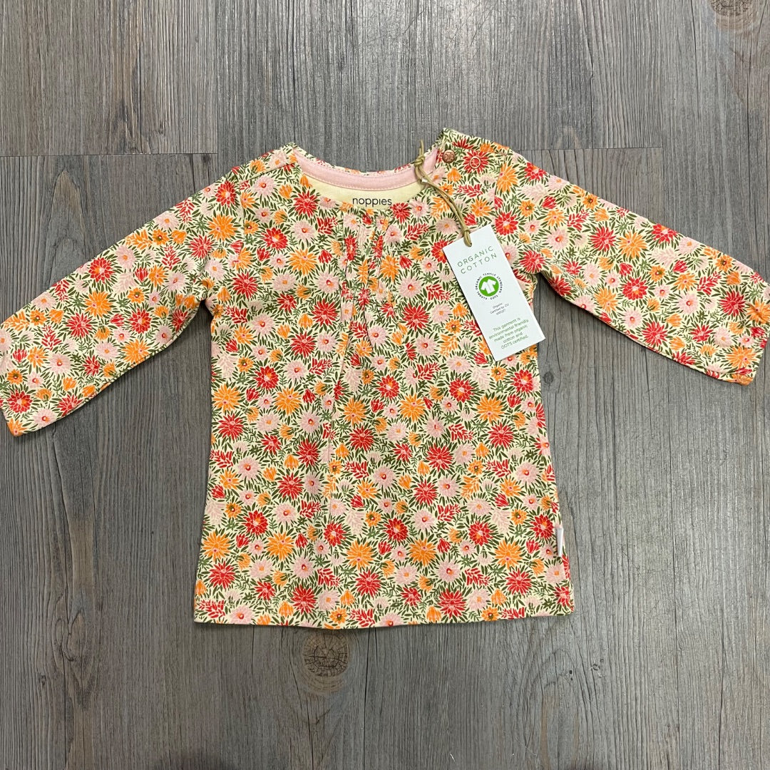 Floral Noppies Baby Organic Dress Minnehaha, 1-2M