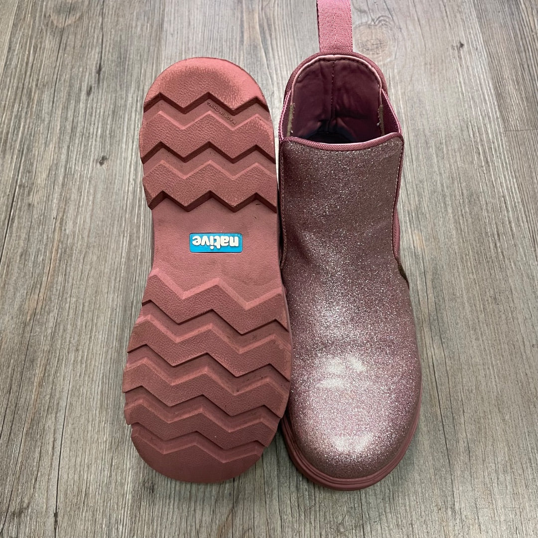 Glitter Pink Native Fall Boots, J5