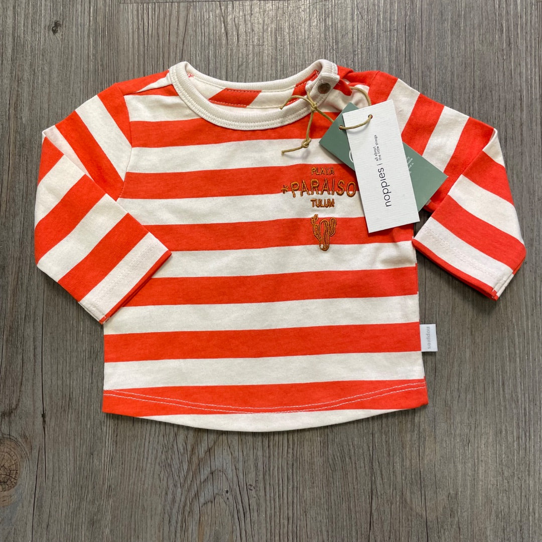 Stripe Pattern Noppies Boys Tee Ogaki LS, 1-2M