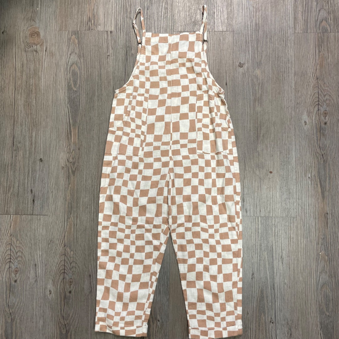 Sand Check Rylee+ Cru Iris Jumpsuit, 4-5Y