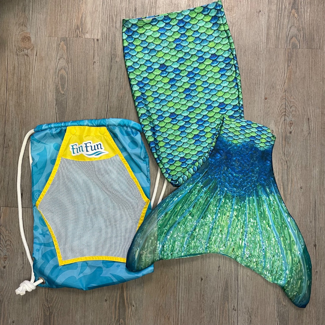 Green Fin Fun Mermaid Tail, 10Y