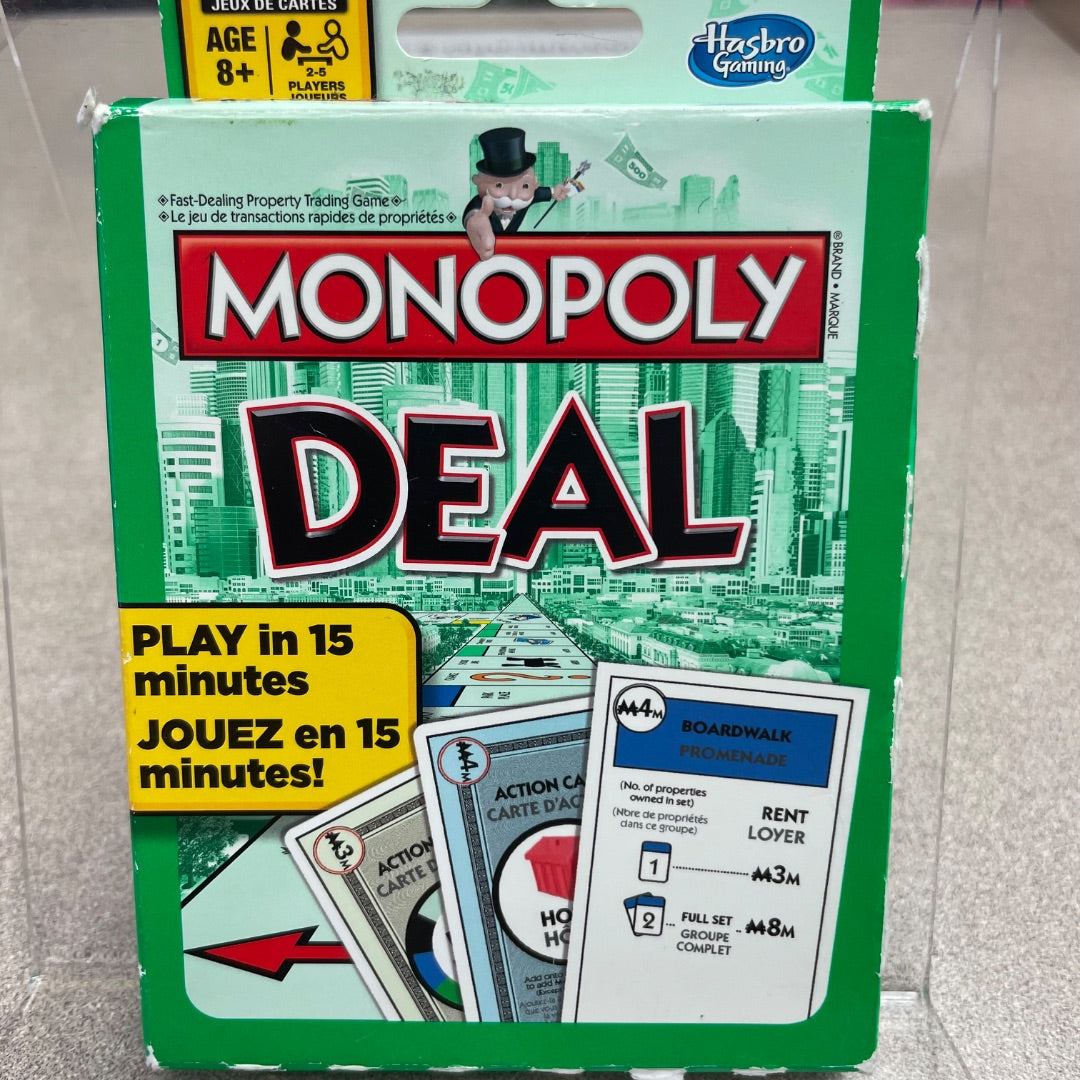 Green Monopoly Card Gamr, Pre-owned