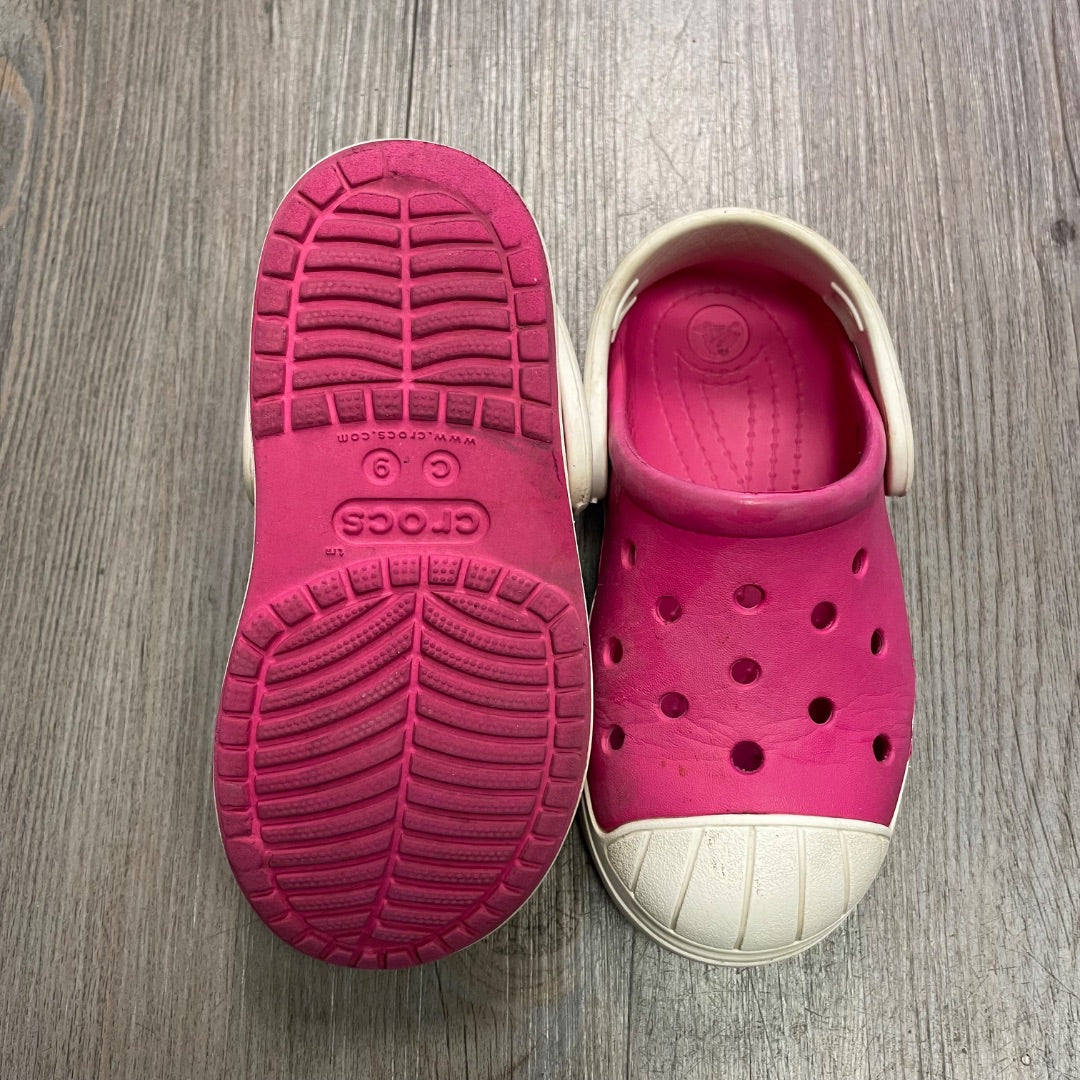 Pink Crocs Sandals, 9T