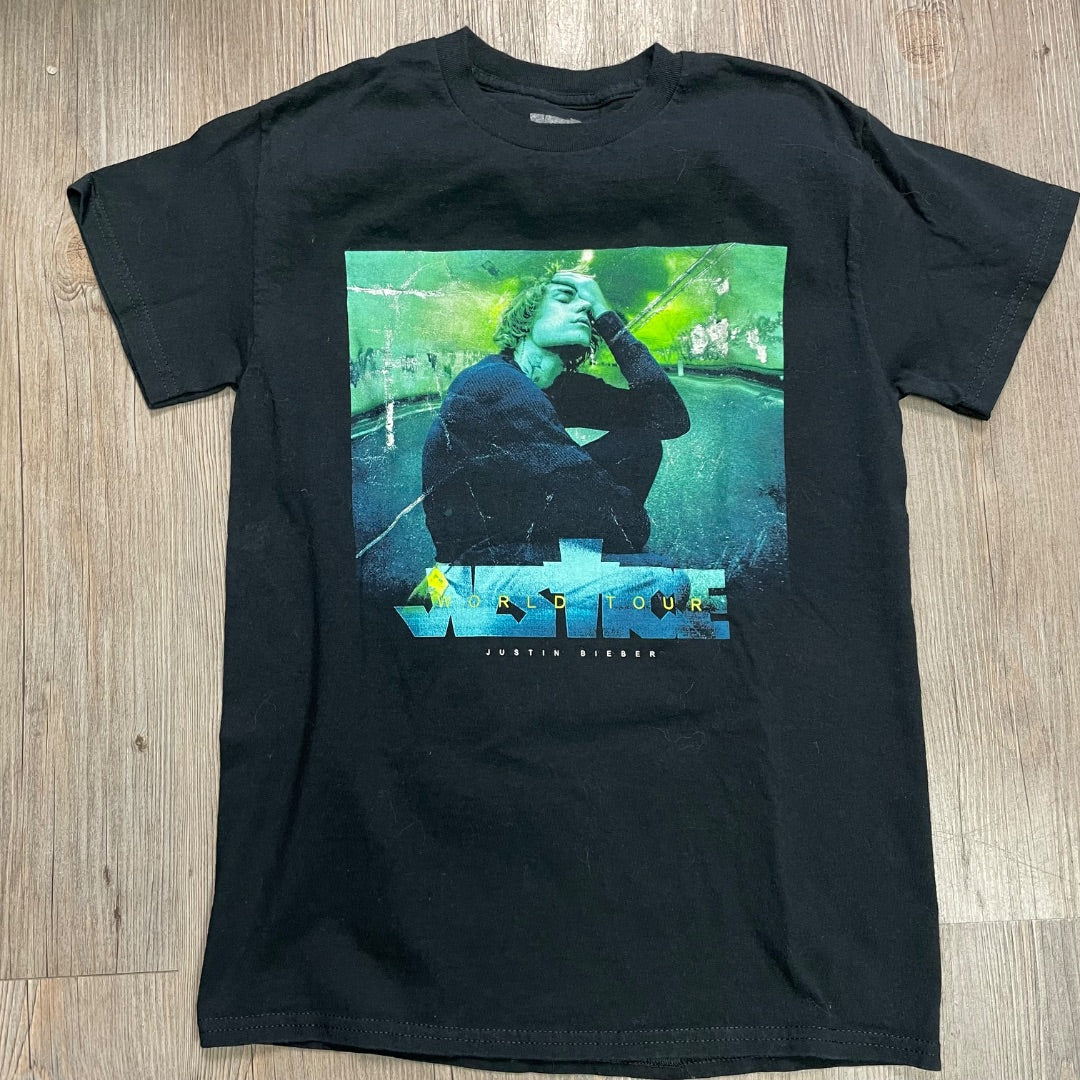 Black Justin Bieber Tee, Small