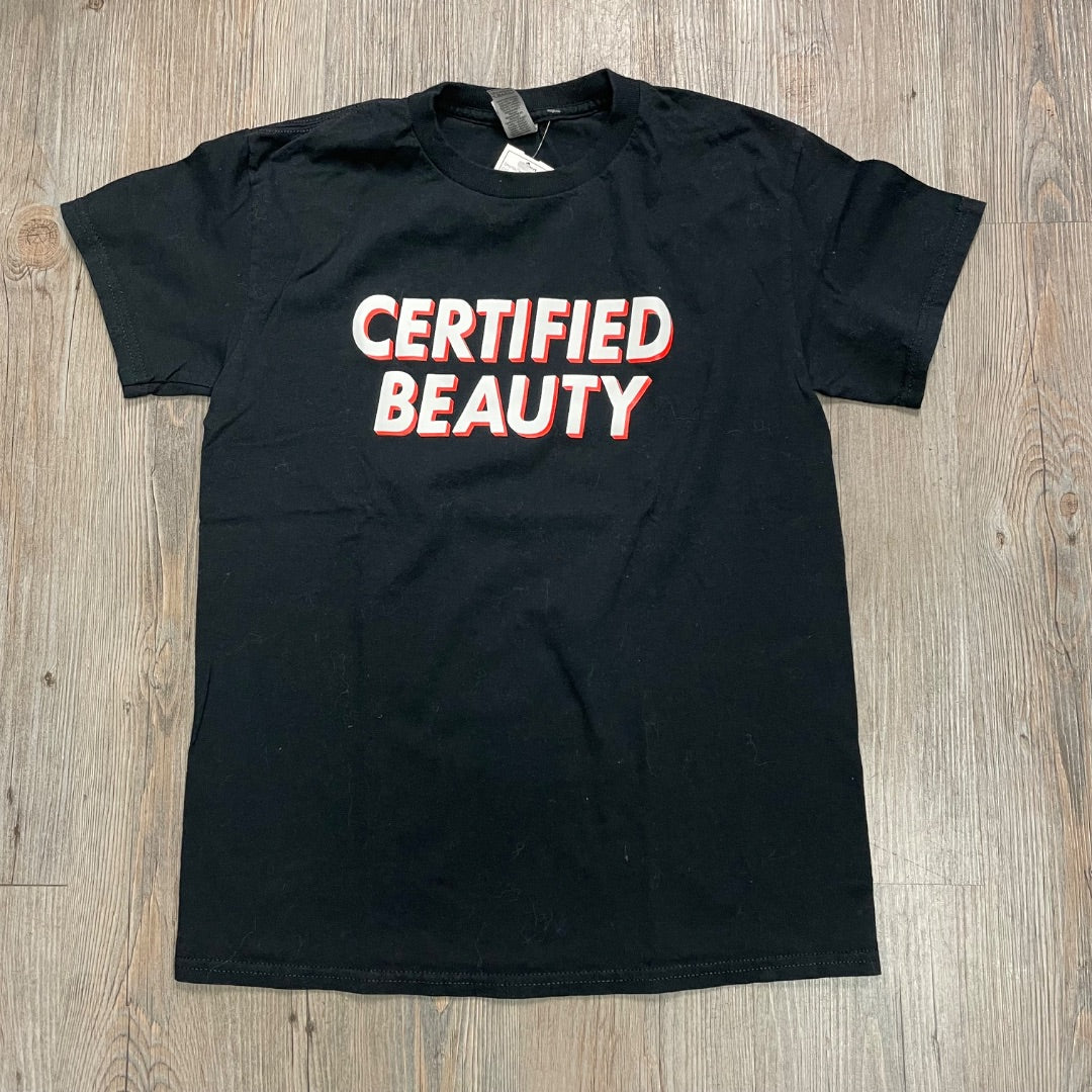 Black T- Shirt, Small Adult