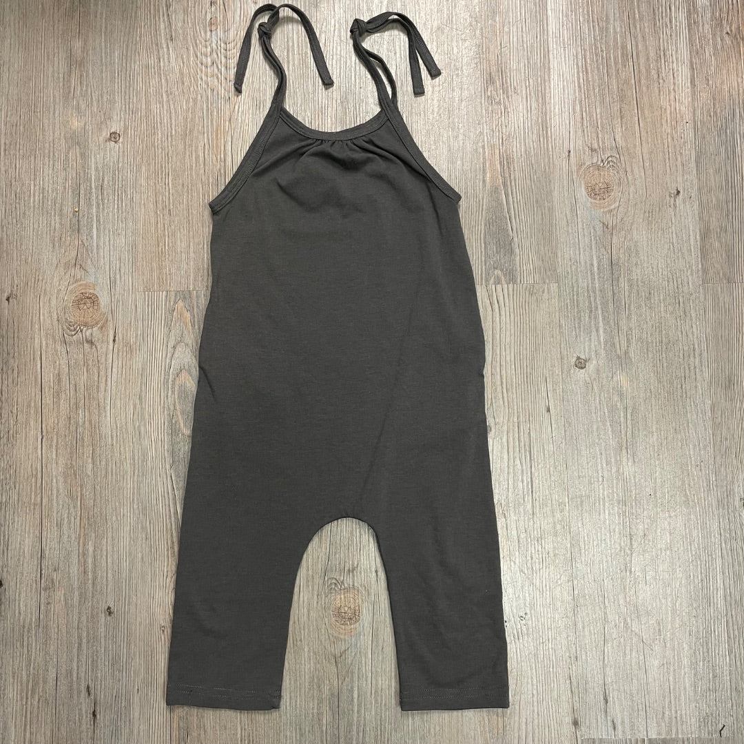 Charcoal Romper, 3-4Y