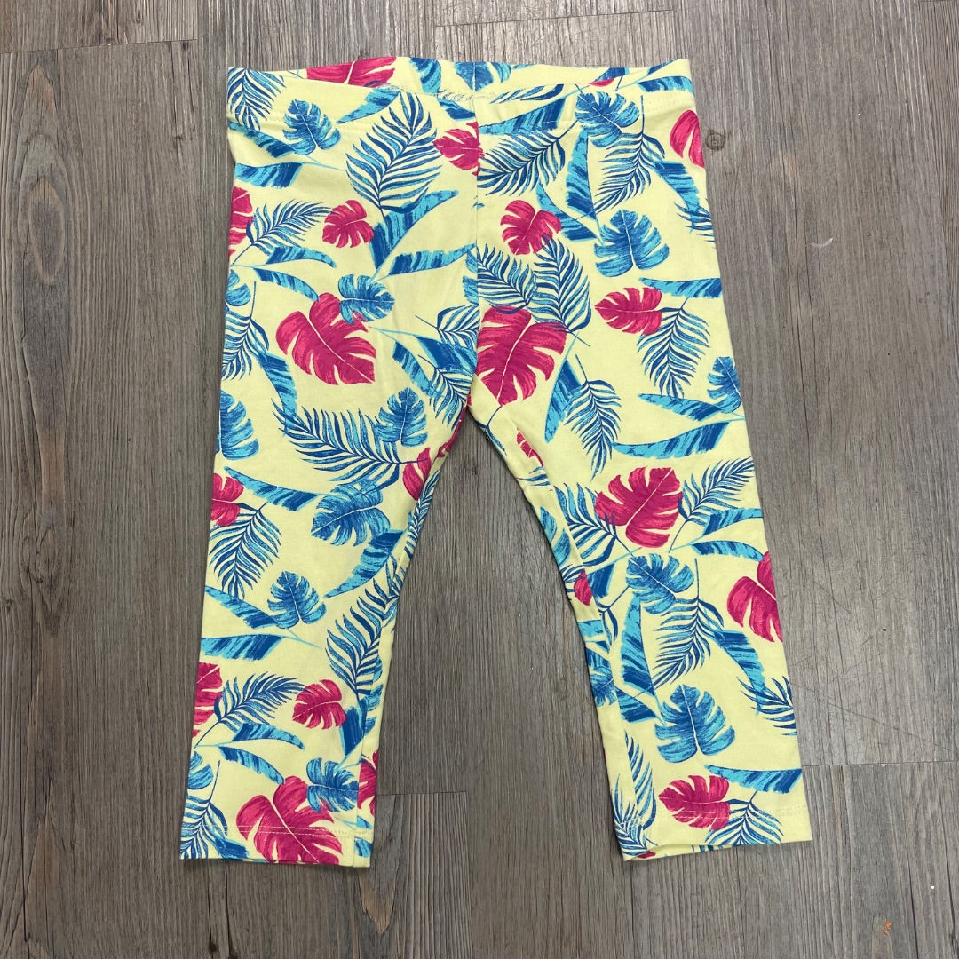 Leaf Print Joe Fresh Capri Legging, 6Y