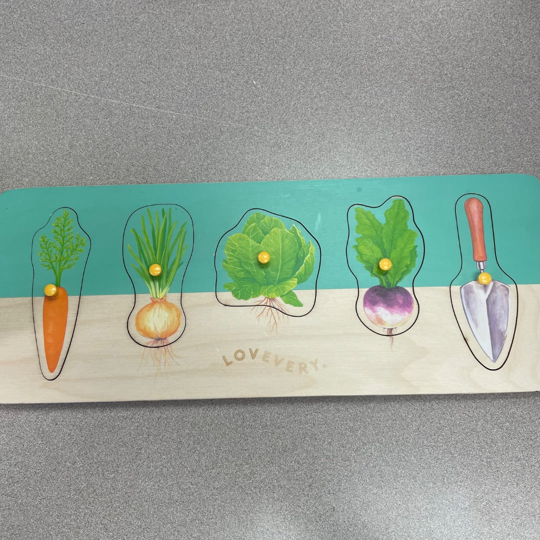 Multi Colour Lovevery Community Wooden Garden Peg Puzzle, 16M+