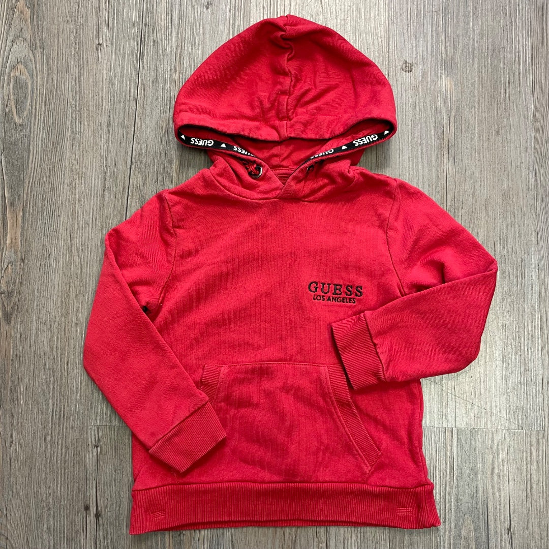 Red Guess Pullover Hoodie, 2Y