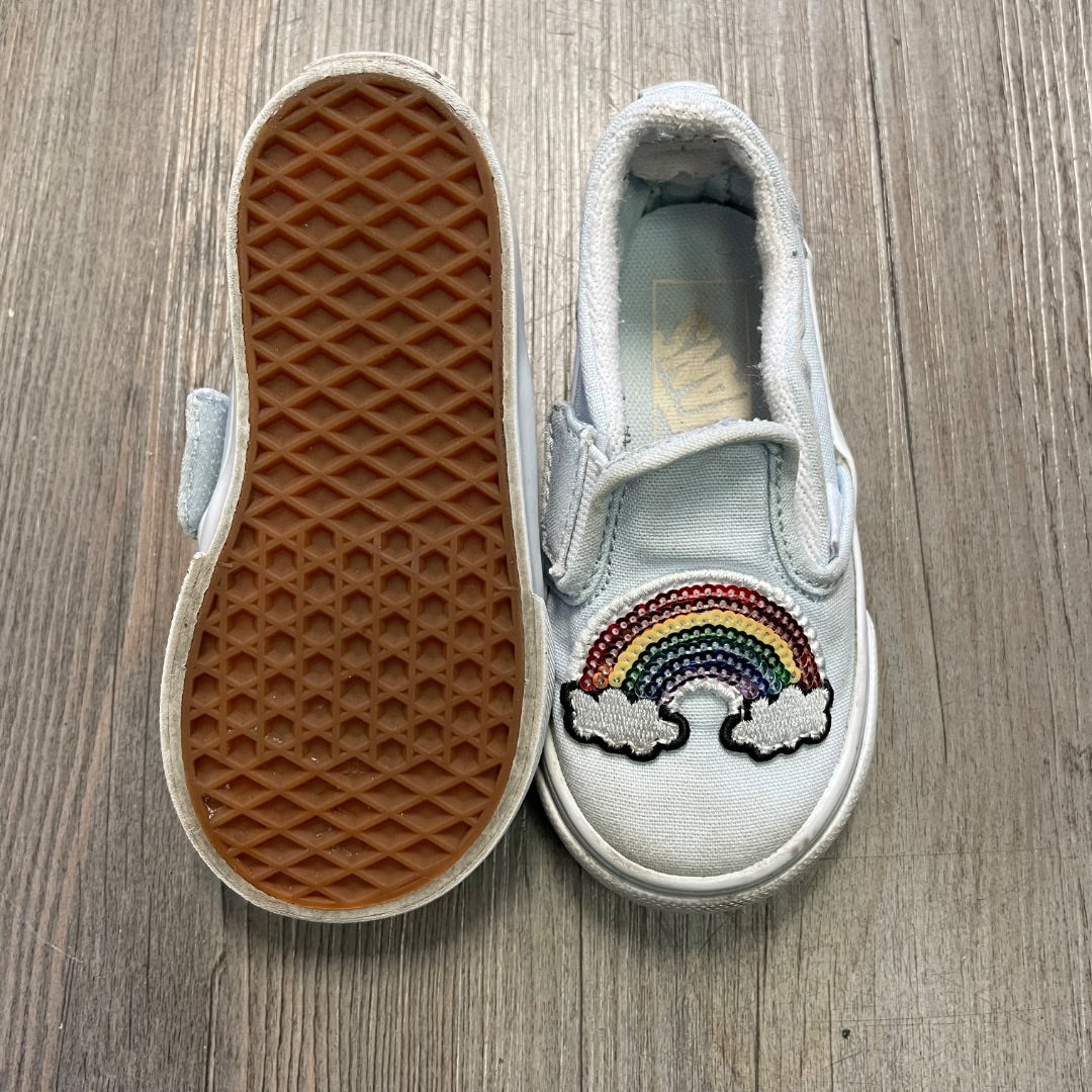 Light blue Vans Slip On Shoes, 6T