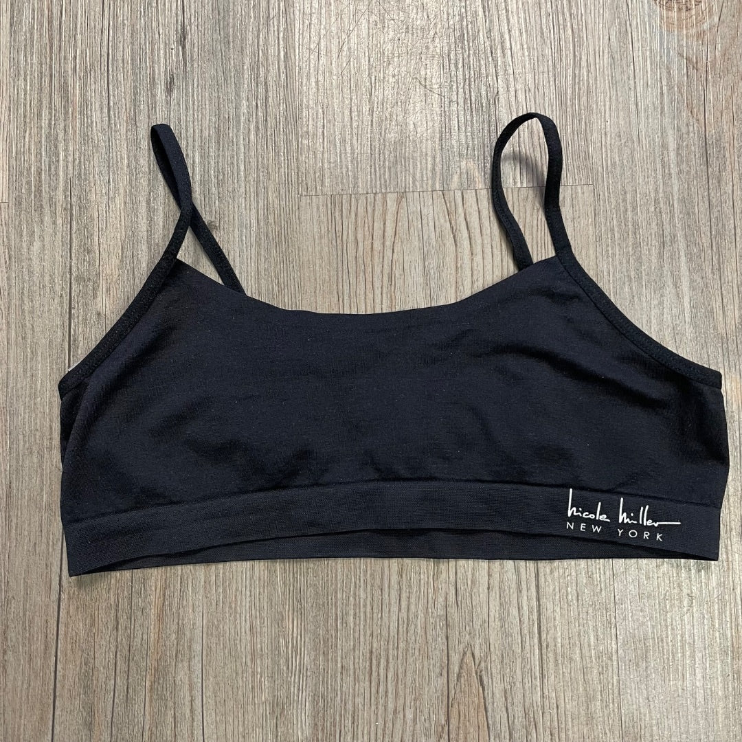 Black Nicole Miller Bralette, XL