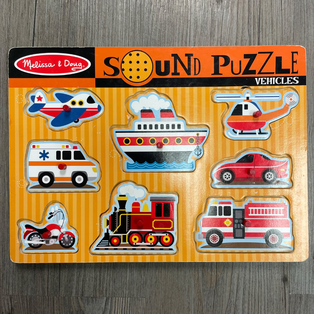 Multi Colour M&D Sound Puzzle Vehicles, Pre-owned