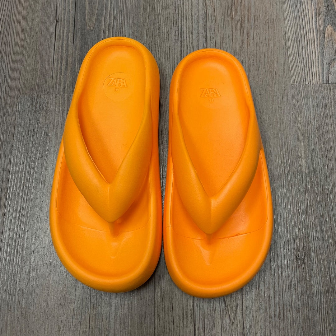 Orange Zara Flip Flop, 4-5Y