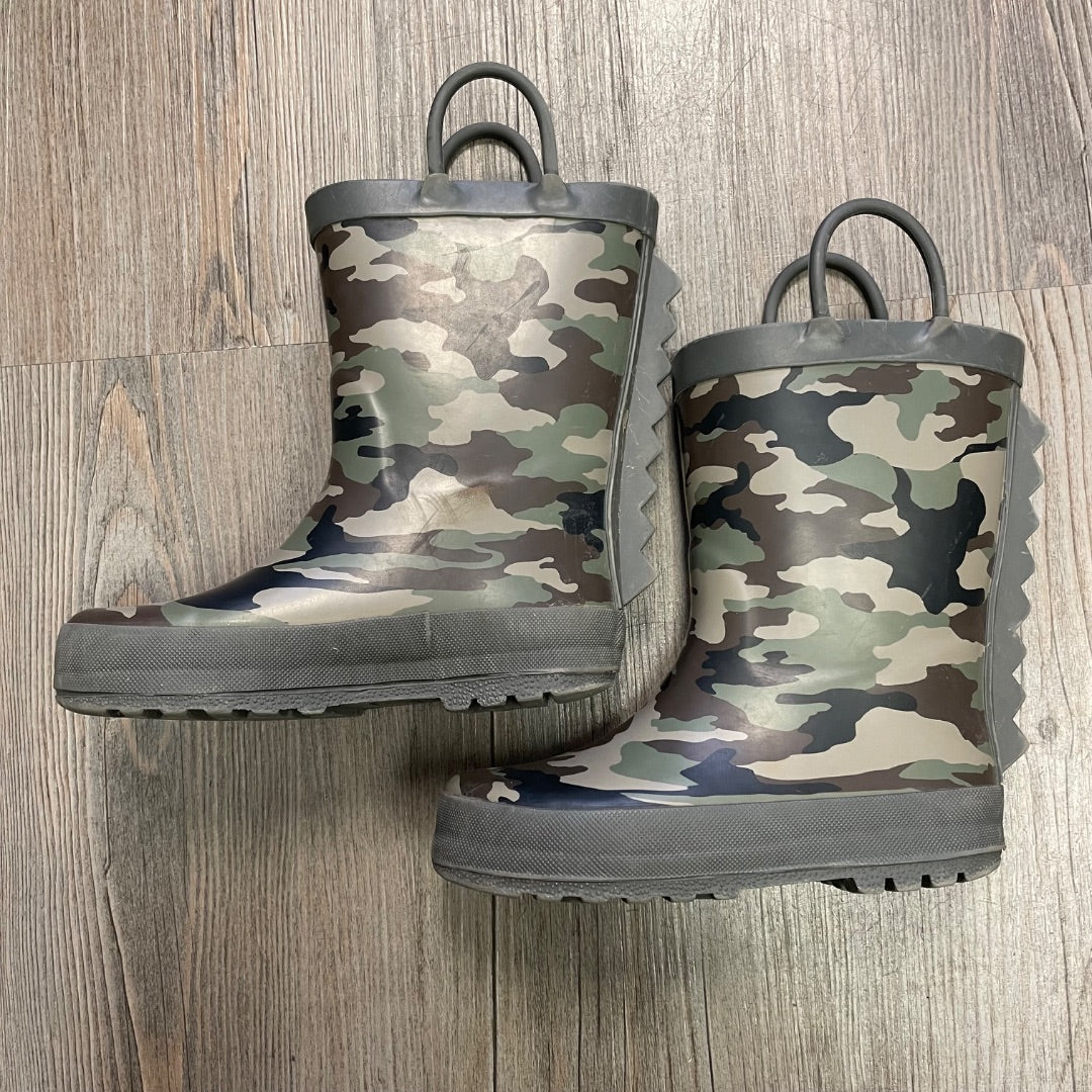 Camo Rain Boots, 9T