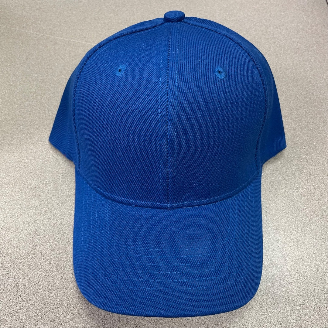 Blue Baseball Cap Velcro Strap, One Size