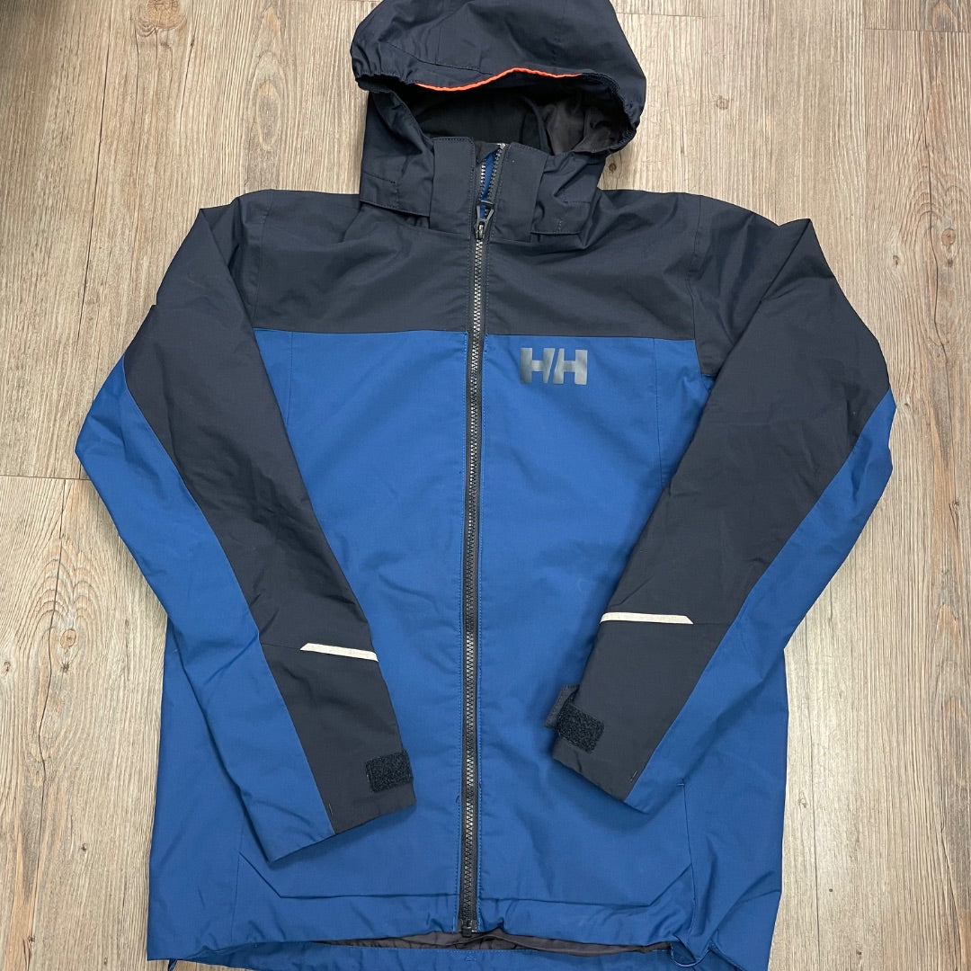 Navy, Blue Helley Hansen Rain Jacket, 14Y