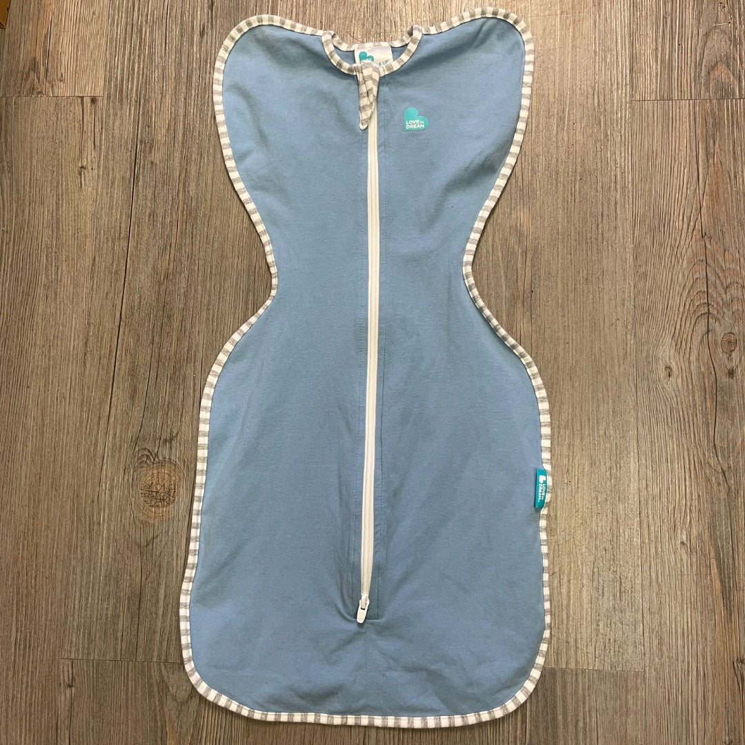 Blue Love To Dream Swaddle Up Sleep Sack, Small 1.0 Tog