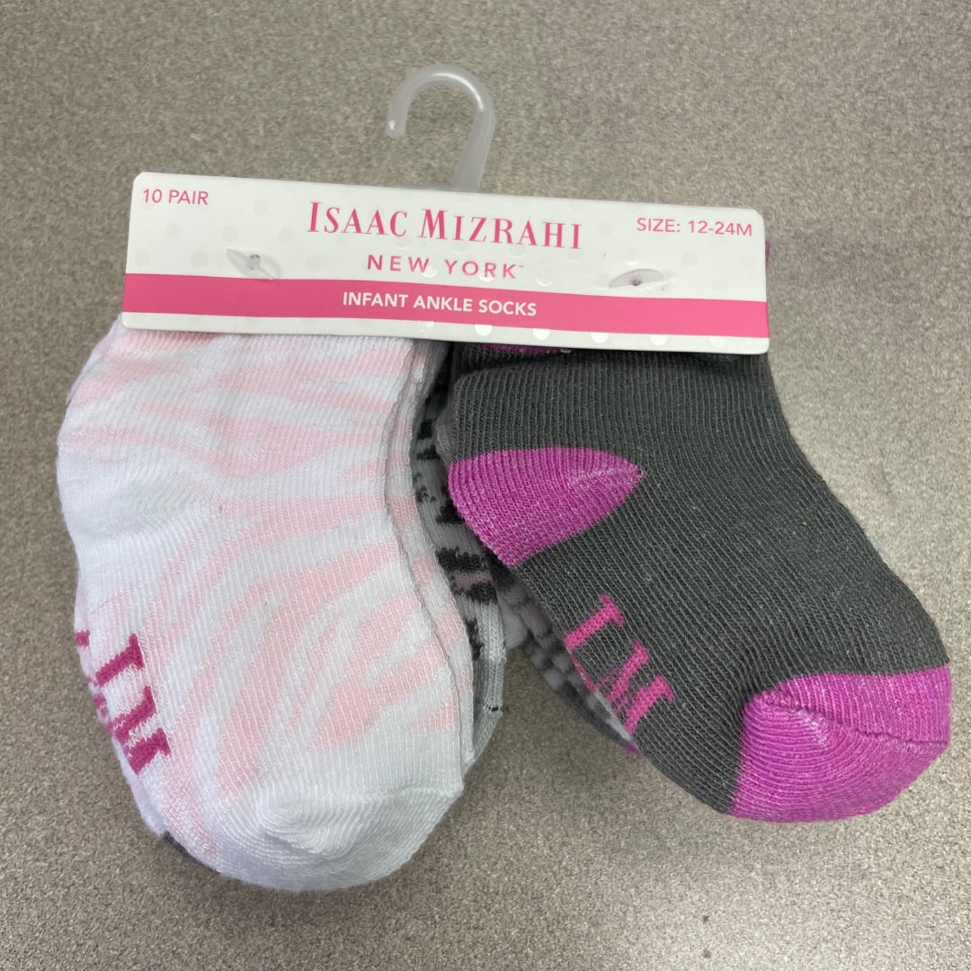 Multi Colour Isaac Mizrahi NEW!Baby Socks, 12-24M