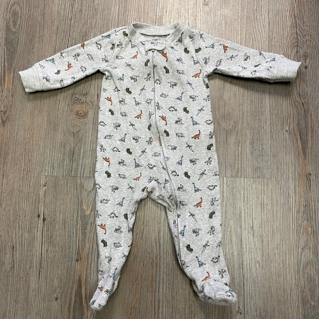Dino Print Carters PJ Onesie, 9M